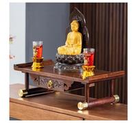 Altar Table with Drawer, Bamboo Portable Japanese Coffee Table for Prayers, Relaxation, and Worship - Ideal for Meditation and Divination