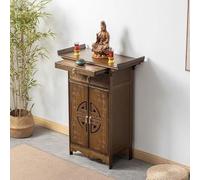 Altar Table with Storage, Meditation Prayer Table, Personal Shrine Cabinet, Buddhist Niche, Cabinet for Home Meditation and Spiritual Practices