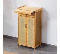 Altar Tribute Tables,Prayer Meditation Table,Chinese Buddha Niche Cabinet,with Drawers and Storage,for Living Room Bedroom.(Wood color,62x38x101cm)