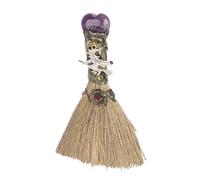 Altar Witch Broom - Witch Besoms Broom | Halloweenn Crystal Altar Brooms | Natural Crystal magics Witchs Brroom | Natural Gem Brroom For Home Healing Supplies Dormitory Meditation Room Bedroom