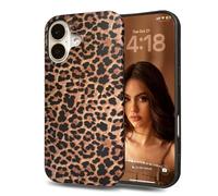 Altartar Mobile Phone Case for iPhone 17 Case Leopard Protective Case for Girls Thin Case Leopard Print Design Aesthetic Cute Motif Camera Protection Bumper Shockproof Cover,Leopard01