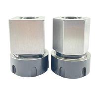 ALTBET ER-32 Collet Chucks Block Set of 2 Square and Hex Workholding Holder for CNC Lathe Engraving Cutting Machine