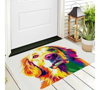 ALTCIRNMD Color Golden Retriever Portrait Area Rug,60X90Cm Soft Non Slip Door Mat Indoor Outdoor Pop Animals Print Doormat For Bedroom Floor Home Entryway Front Mats Entrance Door
