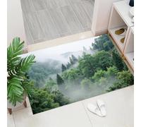 ALTCIRNMD Colorful Horses Welcome Mats, 40X60Cm, Dreamy Illustration Style Indoor Carpet, Non-Slip Washable Floor Mat For Doorways, Stairs, Game Rooms, Living Rooms, Pinkish White