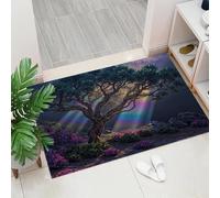 ALTCIRNMD Cute Golden Retriever Fresh Illustration Style 40X60Cm Machine Washable Non-Slip Low Pile Indoor/Outdoor Rug - Waterproof Entrance Mat For Hallway, Kitchen, Front Door, Gold