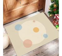 ALTCIRNMD Door Mat Absorbent Non-Slip Welcome Mats Washable Kitchen Rugs For Entryway Front Door Mat Cute Circle Simple Abstract Doormat Outdoor Indoor Entrance Doormat For Bedroom Porch 90X150Cm