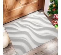 ALTCIRNMD Indoor Outdoor Door Mat 80X120Cm, Wave Curve Modern Minimalist Non-Slip Washable Doormat, Heavy Duty Absorbent Dirt Trapper Rug, Low Profile Entrance Mat For Front Door, Kitchen, Bedroom