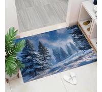 ALTCIRNMD Love Gorilla Welcome Mats, 40X60Cm, Retro Oil Painting Style Indoor Carpet, Non-Slip Washable Floor Mat For Doorways, Stairs, Game Rooms, Living Rooms, Black Brown