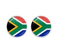 ALTCIRNMD Map Ear Stud Earrings - Women'S South African Flag Stud Earrings Creative Patriotic Flag Jewelry Earrings Jewelry, Country Flag Hip Hop Drop Fashion Jewelry For Ladies,White,As Shown