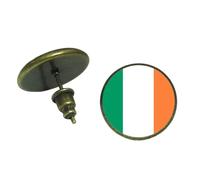 ALTCIRNMD National Flag Earrings,Flag Of Republic Of Ireland Stud Earrings - Irish Pride Country-Themed Flag Earring Ear Stud Round Glass Craft Earrings Jewelry Gift For Women Girls,Flag,1.4Cm