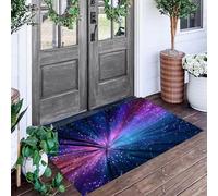 ALTCIRNMD Radiant Starlight Printed Non-Slip Doormat,Bathroom Mat Cyber Technology Rug Home Doormat Kitchen Carpet For Floor Door Mat For Door Entrance, Bathroom 3D, 70X100Cm