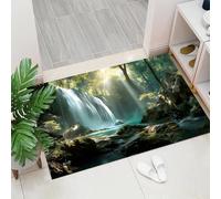 ALTCIRNMD Simple Elephant Welcome Mats, 80X120Cm, Realistic Photography Style Indoor Carpet, Non-Slip Washable Floor Mat For Doorways, Stairs, Game Rooms, Living Rooms, Grayish White