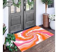 ALTCIRNMD Spiral Fluid Printed Non-Slip Doormat,Bathroom Mat Retro Psychedelic Style Rug Home Doormat Kitchen Carpet For Floor Door Mat For Door Entrance, Bathroom 3D, 70X100Cm