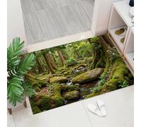 ALTCIRNMD Striped Tiger Welcome Mats, 70X100Cm, Abstract Illustration Indoor Carpet, Non-Slip Washable Floor Mat For Doorways, Stairs, Game Rooms, Living Rooms, Brown