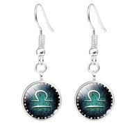 ALTCIRNMD Twelve Constellations Stud Earrings,Beautiful Star Symbol Pendant Earrings Decorations Jewelry Gifts Astrology Horoscope Earrings For Girls Ladies Fashion Earrings,Libra,Adjust