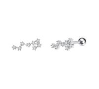 ALTCIRNMD Twelve Constellations Stud Earrings,Stylish Silver Zircon Thread Earrings Decorations Jewelry Gifts Astrology Horoscope Earrings For Girls Ladies Fashion Earrings,Scorpio,Adjust
