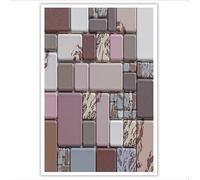 ALTCIRNMD Unframed Large Canvas Wall Art Brick Wall Blocks Painting on Canvas Prints Simple Texture Wall Artwork Pink Pictures for Living Room Bedroom Home Office Decoration 70x100cm