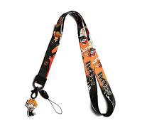 ALTcompluser Anime Haikyuu Karasuno Lanyard Lanyard Carabiner with Hinata Shoyo Pendant for ID Holder, Mobile Phone, MP3, USB (Neck Strap)