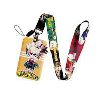ALTcompluser Anime My Hero Academia Lanyard Card Holder, ID Card Case with Lanyard for Key Ring, Card, Exhibition (Katsuki Bakugou)