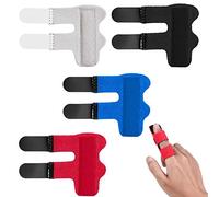 ALTcompluser Pack of 4 Finger Splints, Adjustable Finger Support, Finger Stabiliser with Built-in Aluminium Strap for Broken, Sprains, Tendonitis and Swollen Fingers