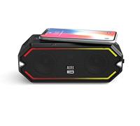 Altec Lansing HydraBlast Wireless Portable Bluetooth Speaker, IP67 Waterproof for Parties, USB C Rechargeable Outdoor Speakers with Built in Phone Charger and LED Lights, 20 Hour Playtime (Black)