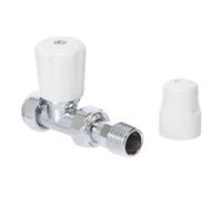 Altechnic Altecnic Eclipse Straight Manual Radiator Valve 10mm Wheel Head & Lockshield Cap Ca-406410