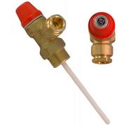 Altecnic - Caleffi 4 Bar 3/4" X 15mm 90 Degreec Pressure & Temperature Relief Valve
