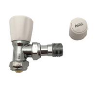 Altecnic Eres Lockshield Angled Radiator Valve - 8mm/10mm