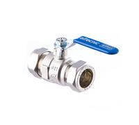 Altecnic Intaball Lever Ball Valve 15mm Blue Handle
