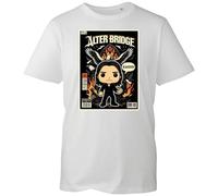 Alter Band Bridge Blackbird Funko Pop UK Tour Graphic Tee - Unique Vintage Style Comic-Inspired Design - Unisex Shirt for Music Fans and Collectors (White, 4XL Years)