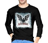 Alter Bri-dge Black-Bird Men T Shirts Long Sleeves Crew Neck Tee Casual Tops Black