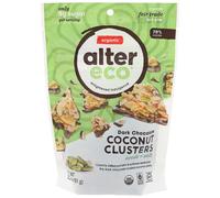 Alter Eco, Dark Chocolate Coconut Clusters, Seeds + Salt, 3.2 oz (91 g)