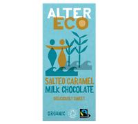AlterEco Organic Milk Chocolate Salted Caramel 100g - 2 Pack