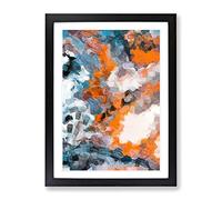Altering The Void Abstract Framed Wall Art Print A2 Black
