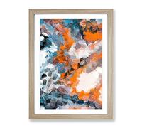 Altering The Void Abstract Framed Wall Art Print A2 Oak