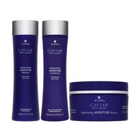 Alterna - Bundles Trio: Caviar Replenishing Moisture Shampoo 250ml, Conditioner 250ml & Masque 161g for Women, anti-aging