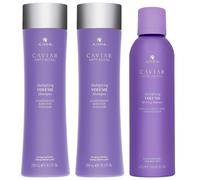 Alterna - Bundles Trio: Caviar Volume Shampoo 250ml, Conditioner 250ml & Styling Mousse 232g for Women, anti-aging
