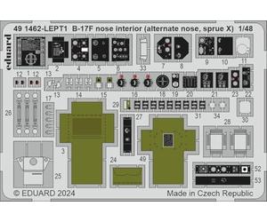 Alternate Nose Eduard B-17F Interior, 1/48 Scale Photo Etched Set by Eduard