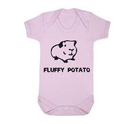 Alternative Animal Names Fluffy Potato Guinea Pig Baby Grow Vest, 0-3 Months, Pastel Pink