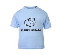 Alternative Animal Names Fluffy Potato Guinea Pig Short Sleeve Cotton Toddler t Shirt, 3-4 Years, Pastel Blue