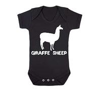 Alternative Animal Names Giraffe Sheep Llama Baby Grow Vest, 0-3 Months, Black