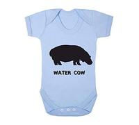 Alternative Animal Names Water Cow Hippo Baby Grow Vest, 3-6 Months, Pastel Blue