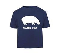 Alternative Animal Names Water Cow Hippo Short Sleeve Cotton Toddler t Shirt, 3-4 Years, Navy