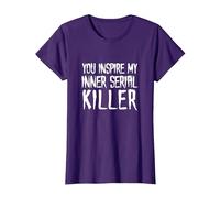 Alternative Clothes Aesthetic Goth Women - Funny Pun Quote T-Shirt, Women, Purple, Medium