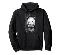 Alternative Clothes Aesthetic Goth Women - Skull Barbwire Pullover Hoodie