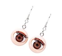 Alternative Fashion Acrylic Eyeball Stud Earrings Waterproof Gothic Design Punk for Hip Hop Lovers Acrylic Hip Hop, one size, As described