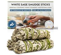 Alternative Imagination California White Sage for Smudging Rituals, Incense, Meditation, Each Stick Approximately 4 Inches Long and 1 Inch Wide.