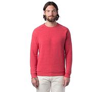 Alternative Men's Hoodie, Cozy Pullover Lightweight Fleece Hooded Sweatshirt, Eco True Red, M