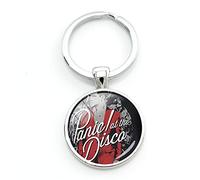 Alternative Rock Panic! At the Disco Pendant Keychains Classic American Rock Band Keyring Car Key Best Friend Jewlry