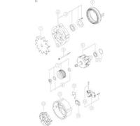 Alternato MAHLE MG 24 for FENDT 300 4.038 2006-2012